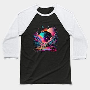 Neon of The Galaxy Baseball T-Shirt